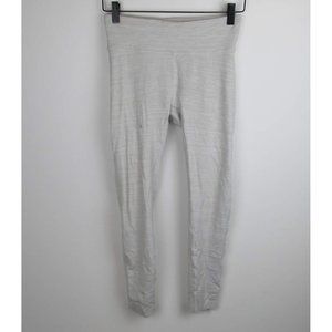 Outdoor Voices Heathered White/Gray 7/8 Leggings sz S Flawed